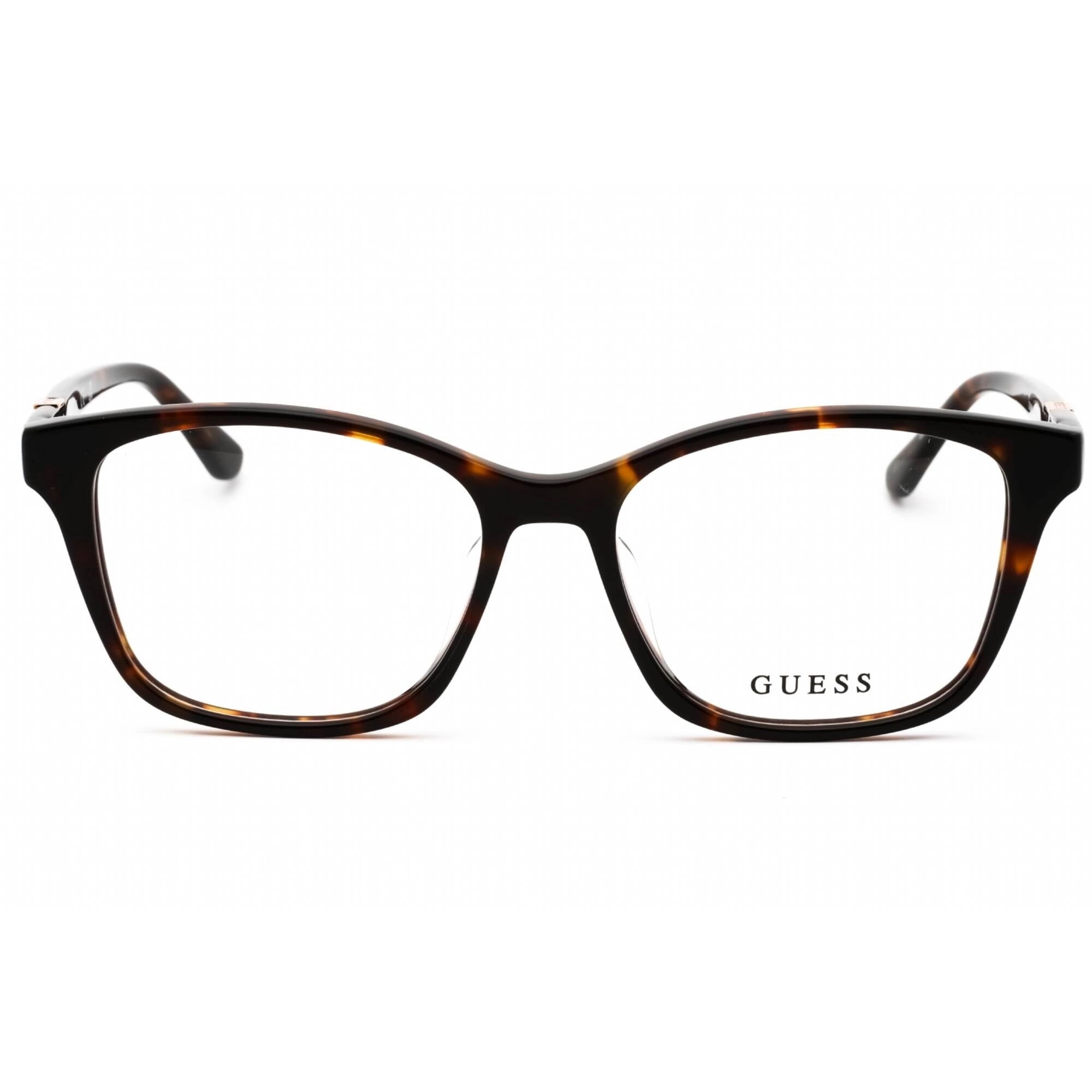 Guess Women's Eyeglasses - Dark Havana Cat Eye Acetate Full Rim Frame | GU2846-D 052