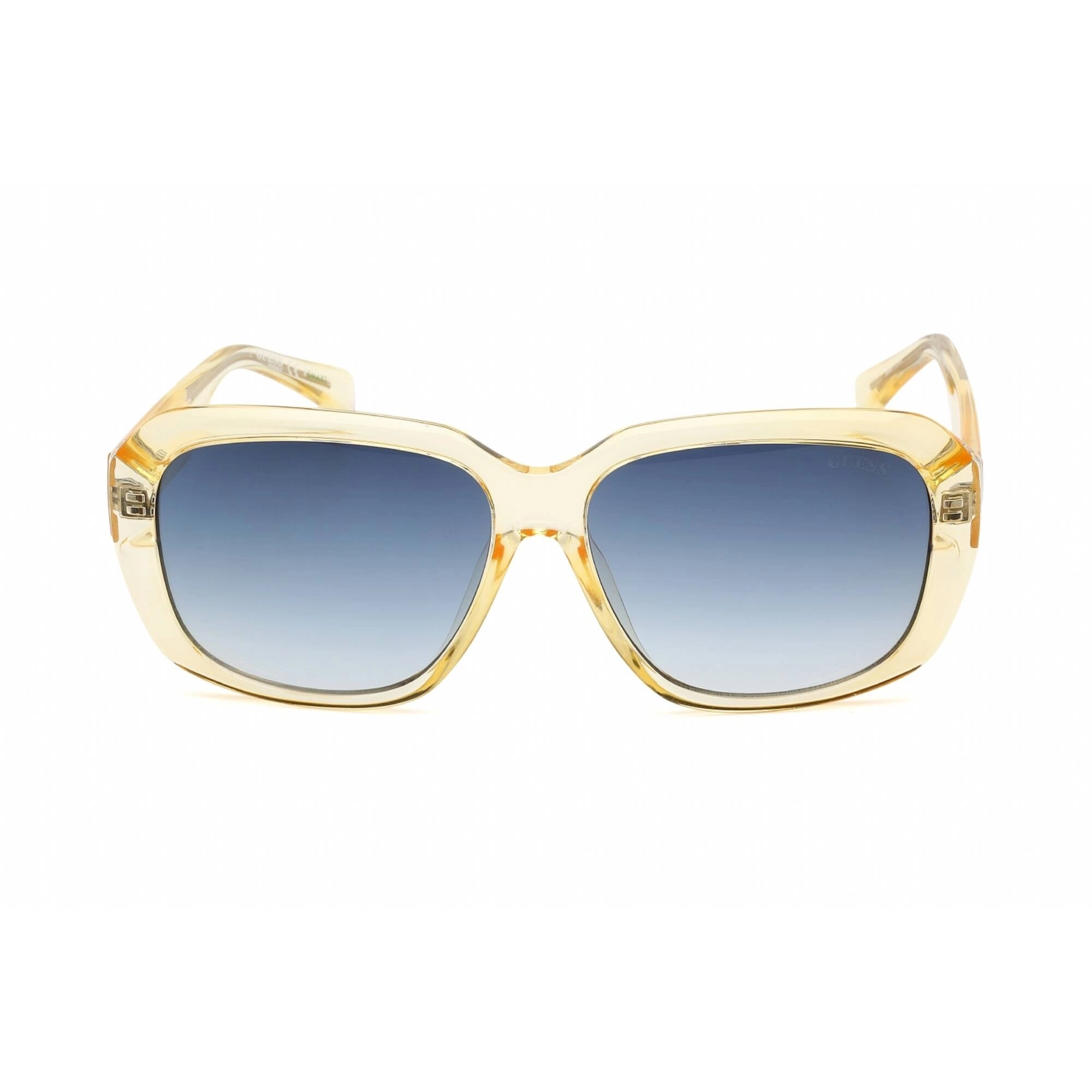 Guess Women's Sunglasses - Yellow/Other Oval Full Rim Frame Blue Lens | GU8233 41W