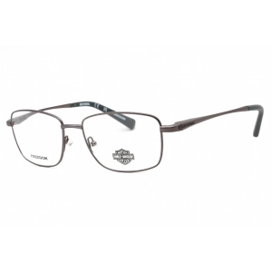 Harley Davidson Men's Eyeglasses - Matte Gunmetal Metal Rectangular Frame | HD9023 009