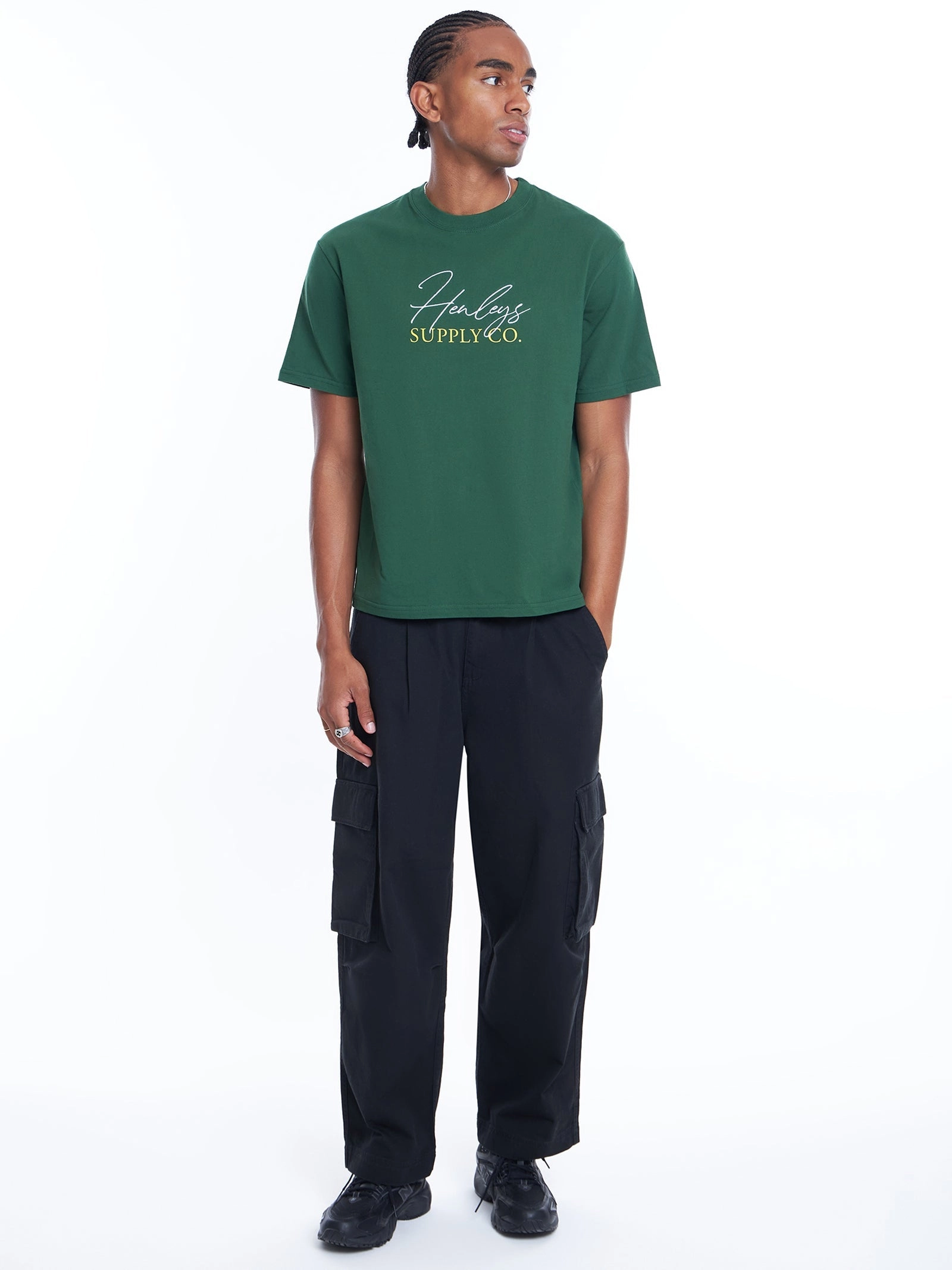 HENLEYS MEN'S SUPPLY GREEN TEE