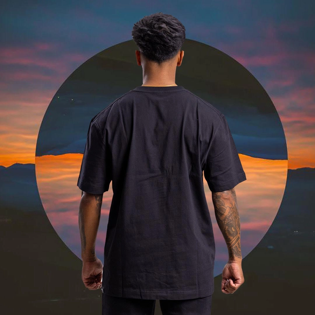 Heritage Block Tee Unisex Faded Black