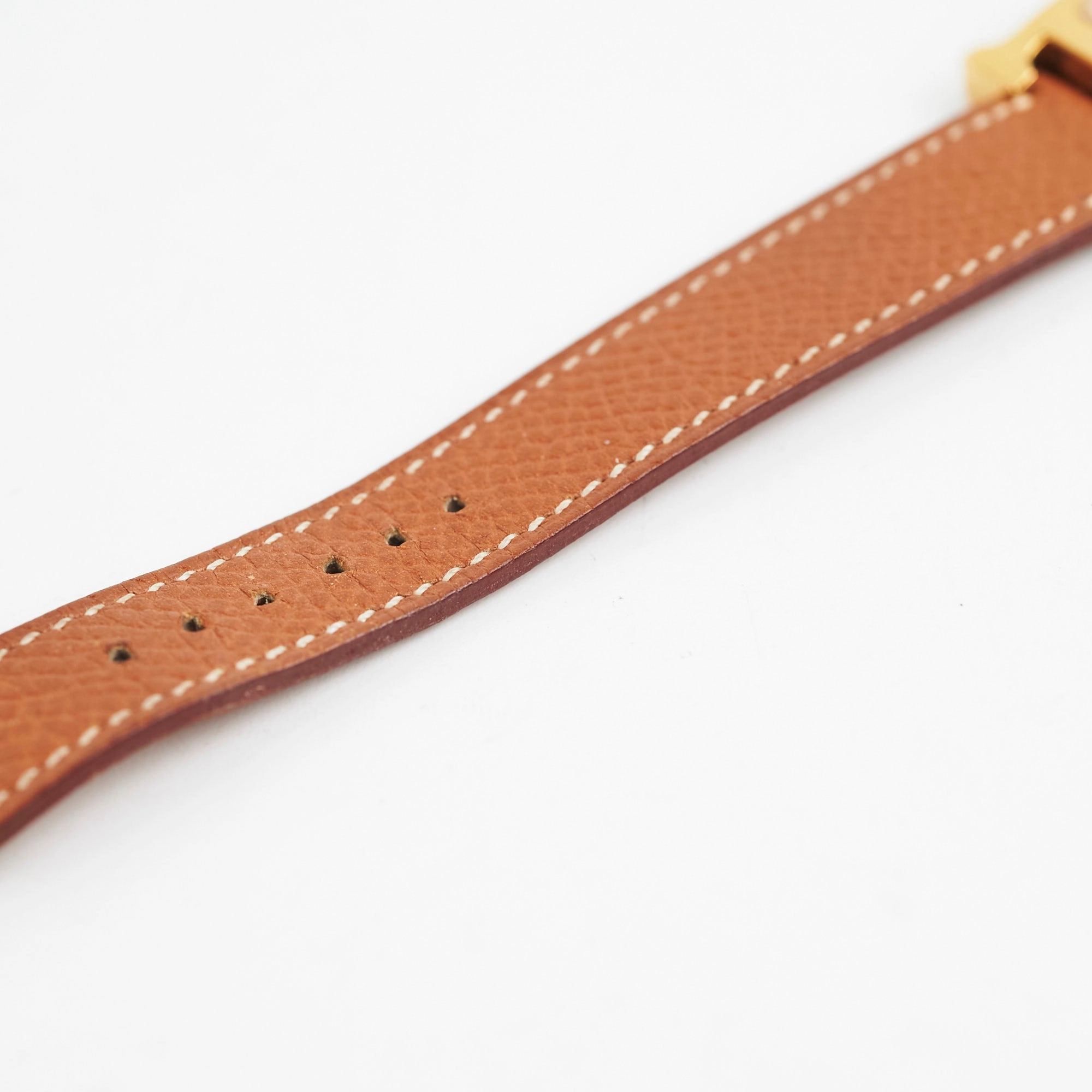 Hermes H Heure Watch Small 25mm Gold - A Square