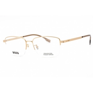 Hugo Boss Men's Eyeglasses - Matte Gold Metal Full Rim Frame | BOSS 1474/F 0AOZ 00