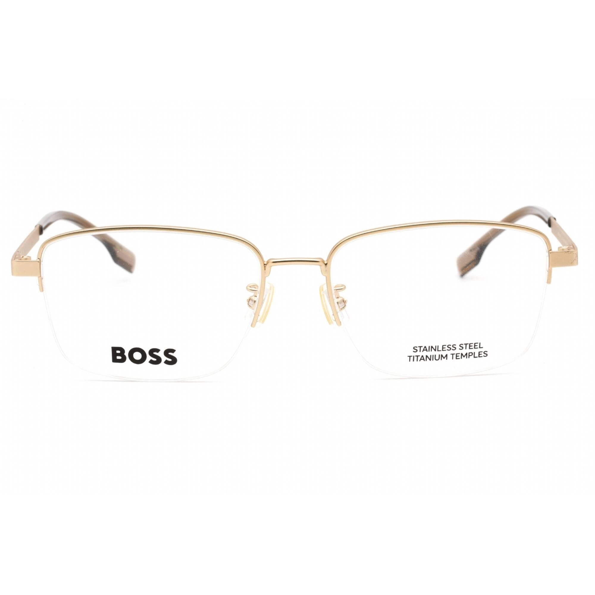 Hugo Boss Men's Eyeglasses - Matte Gold Metal Full Rim Frame | BOSS 1474/F 0AOZ 00