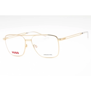 Hugo Men's Eyeglasses - Gold Metal Aviator Shape Full Rim Frame | HG 1145 0J5G 00