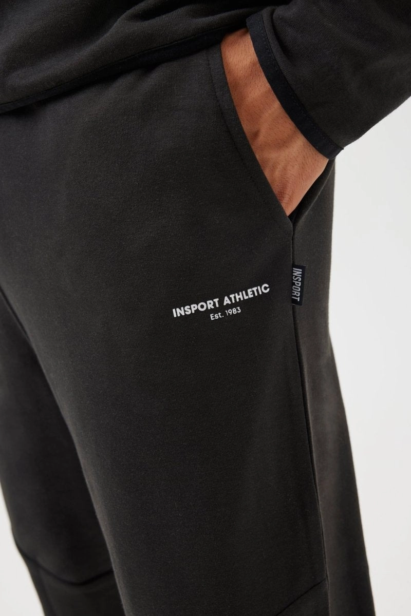 INSPORT MEN'S TEC BLACK TRACKPANT