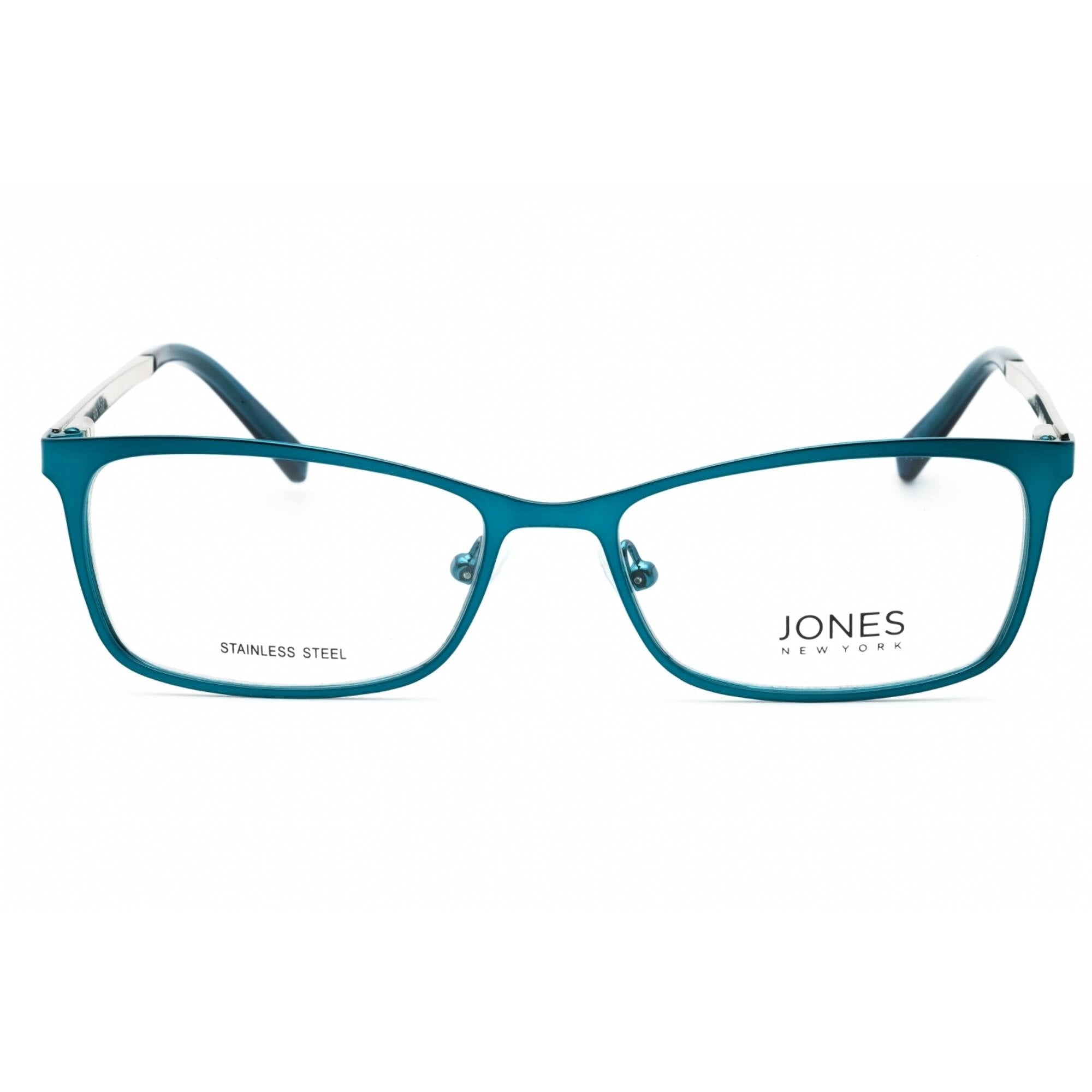 Jones New York Women's Eyeglasses - Teal Metal Cat Eye Full Rim Frame | J494 0TEA
