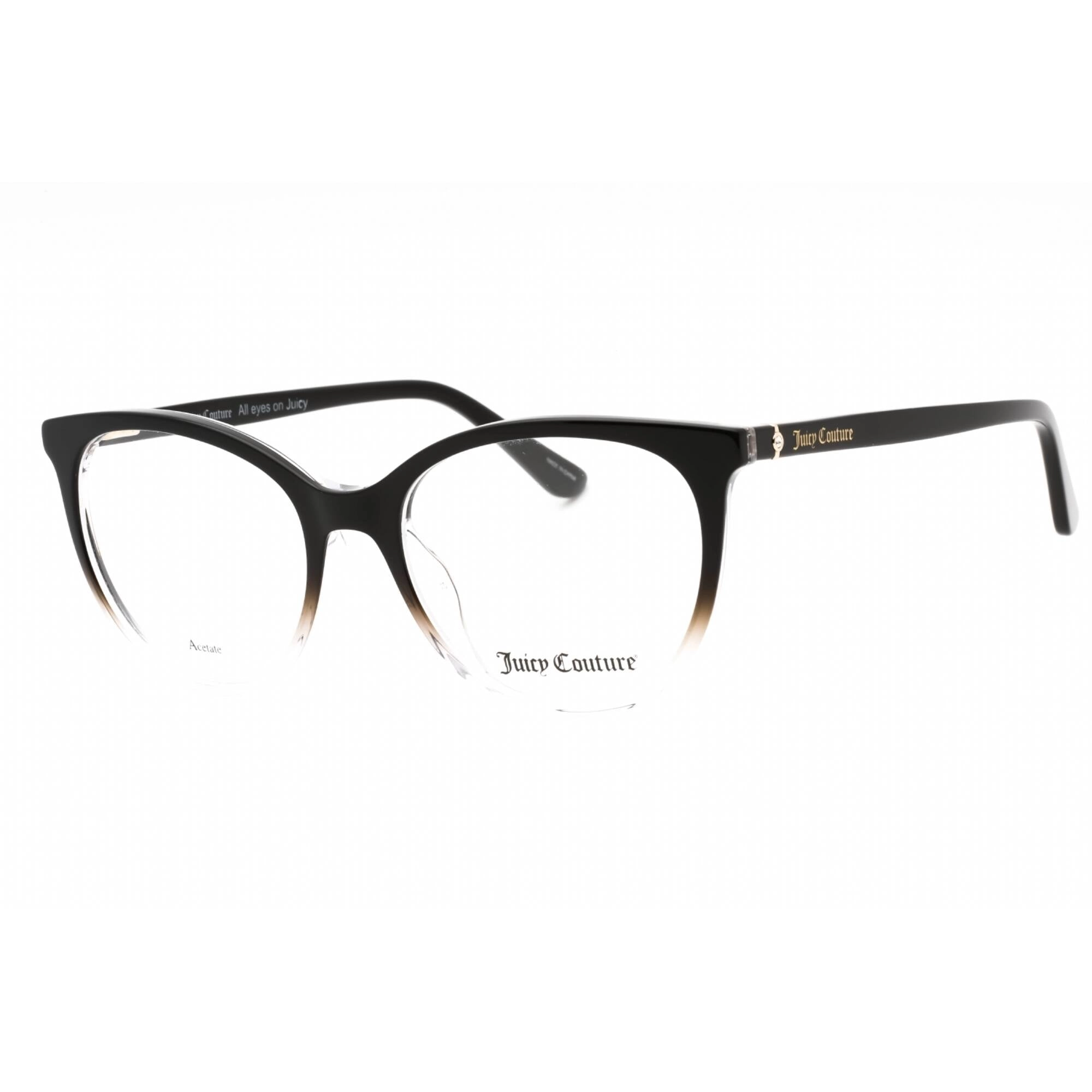 Juicy Couture Women's Eyeglasses - Black Plastic Oval Full Rim Frame | JU 235 0807 00
