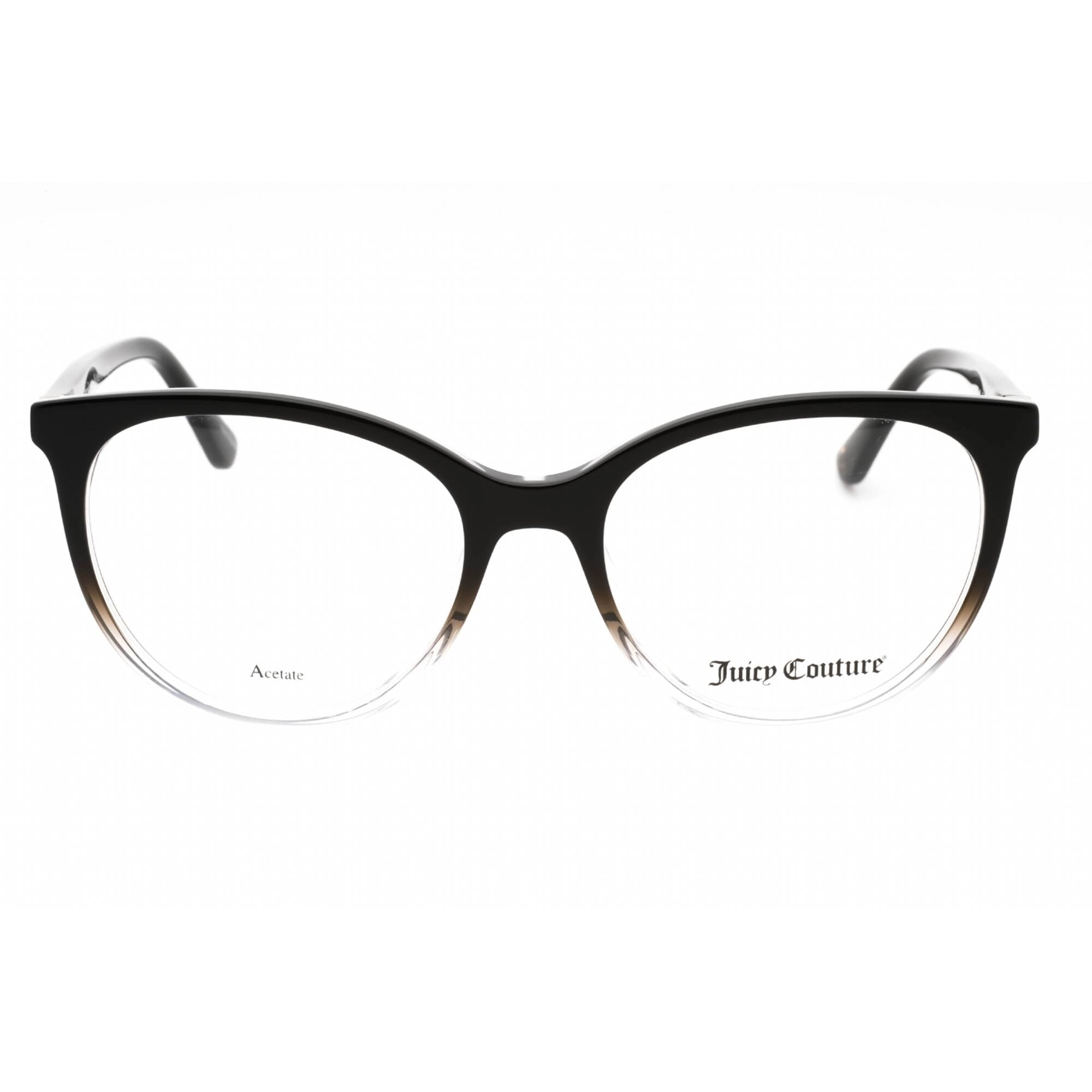 Juicy Couture Women's Eyeglasses - Black Plastic Oval Full Rim Frame | JU 235 0807 00