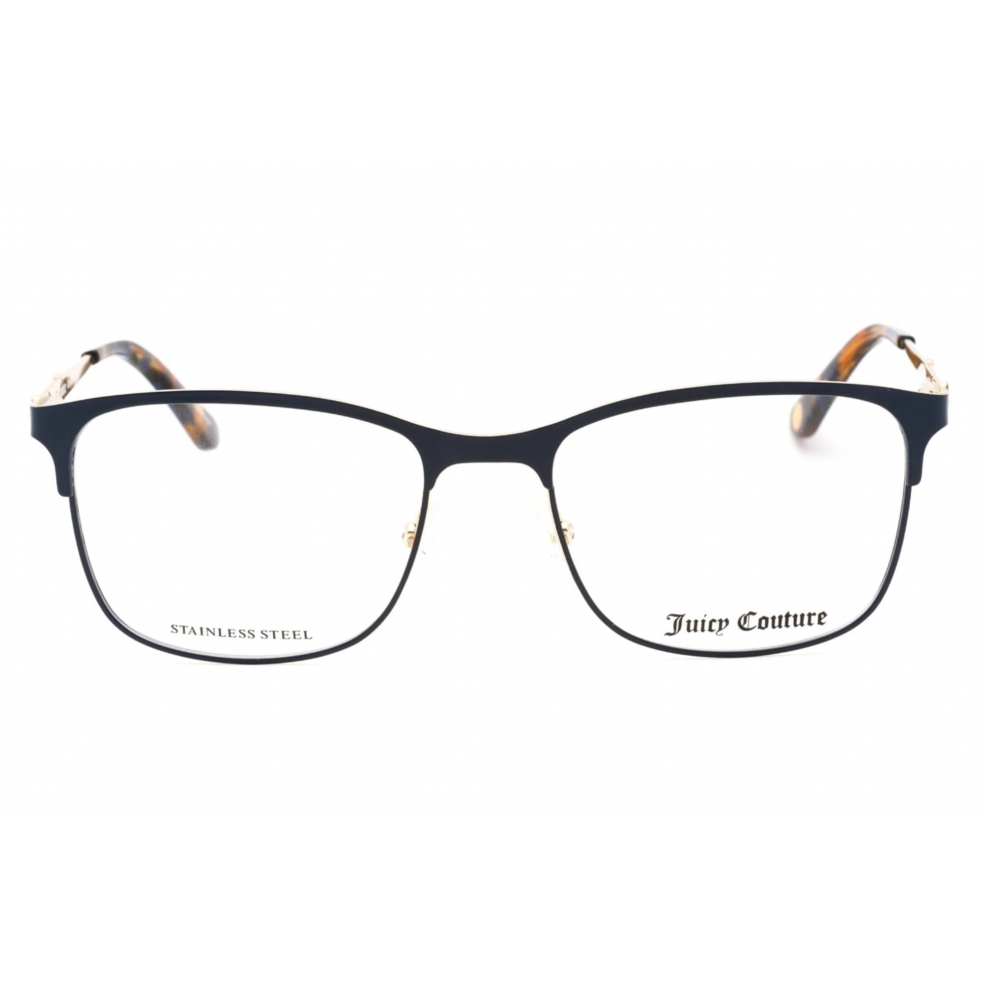 Juicy Couture Women's Eyeglasses - Blue Gold Rectangular Metal Frame | Ju 168 0KY2 00