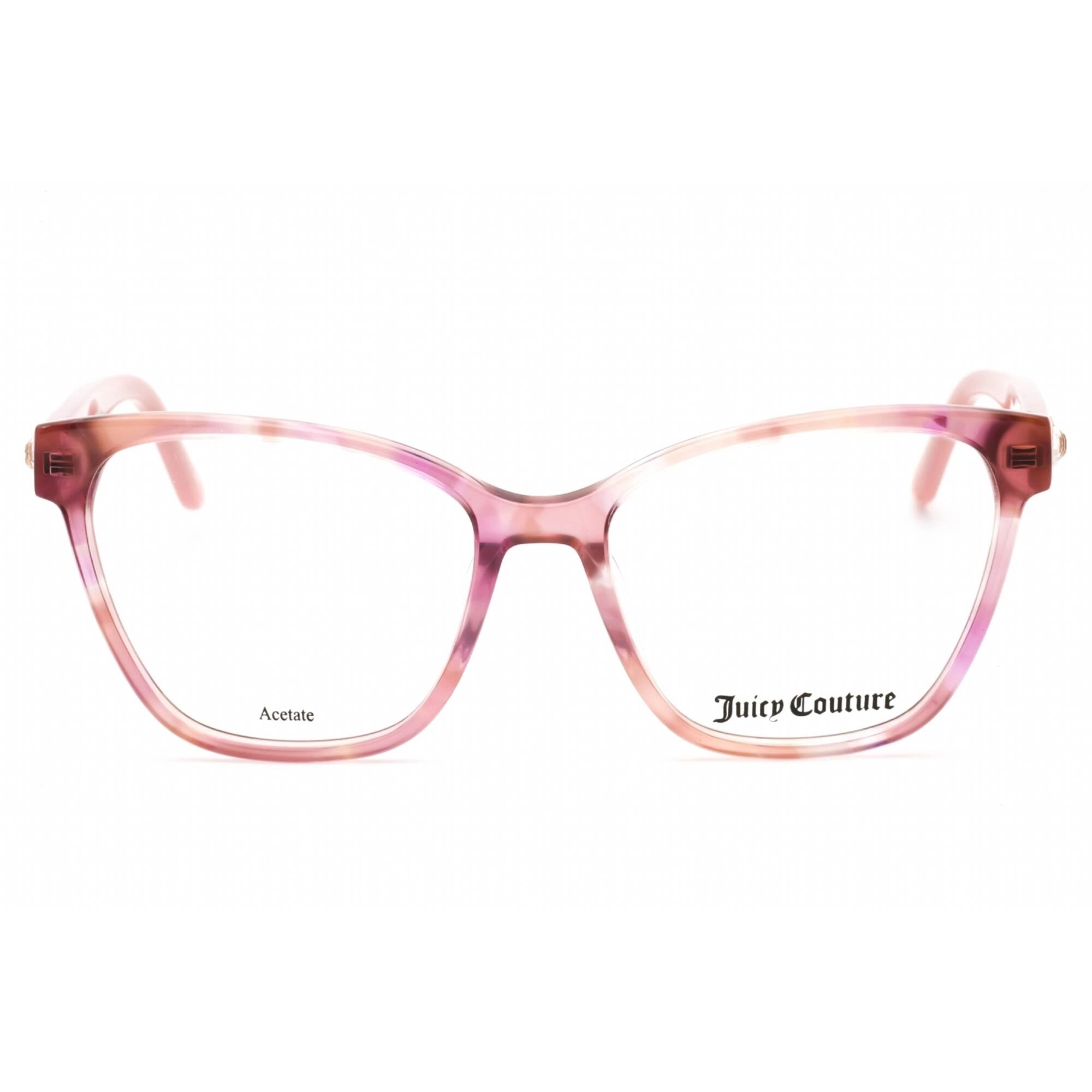 Juicy Couture Women's Eyeglasses - Fuchsia Havana Cat Eye Shape Frame | JU 215 02TM 00