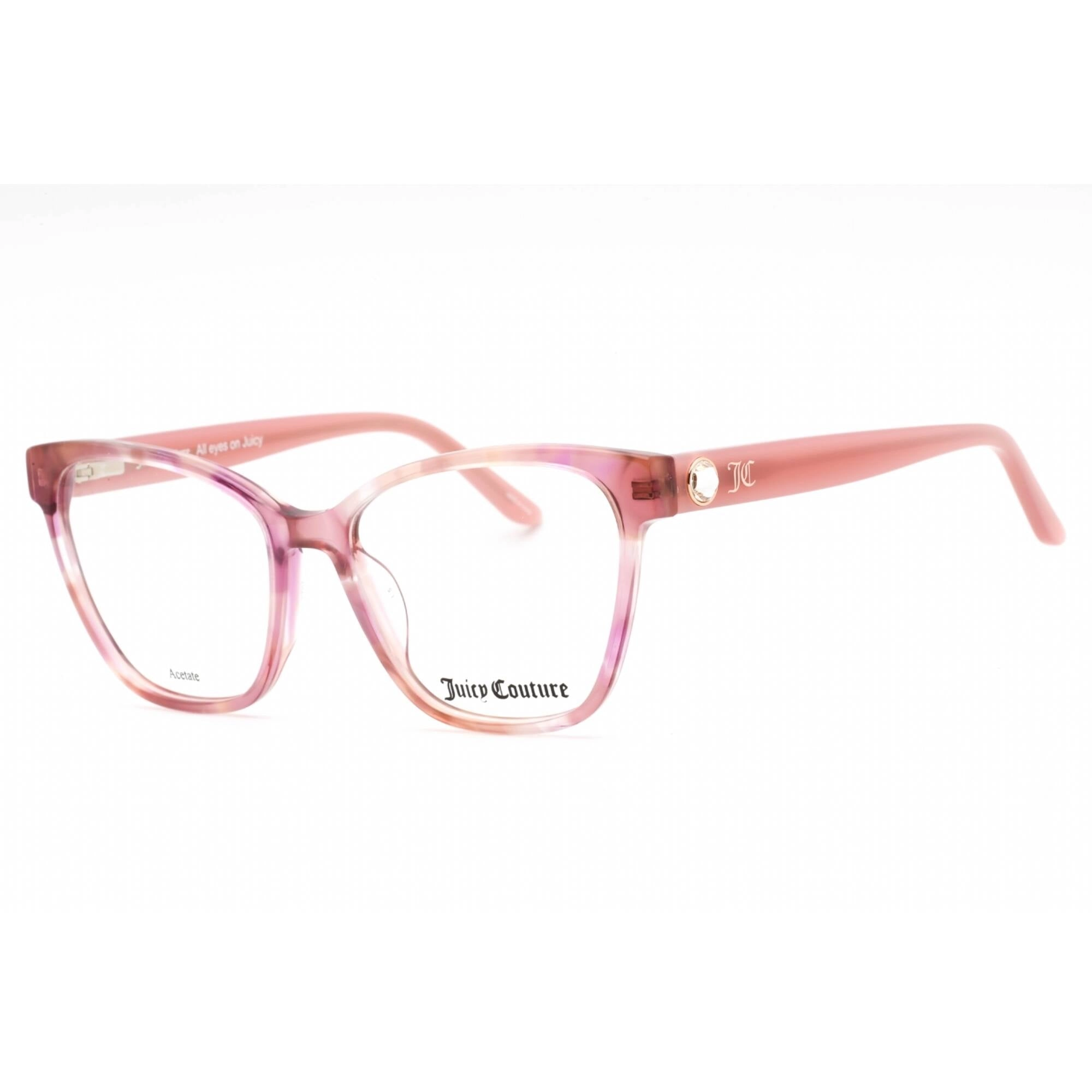 Juicy Couture Women's Eyeglasses - Fuchsia Havana Cat Eye Shape Frame | JU 215 02TM 00