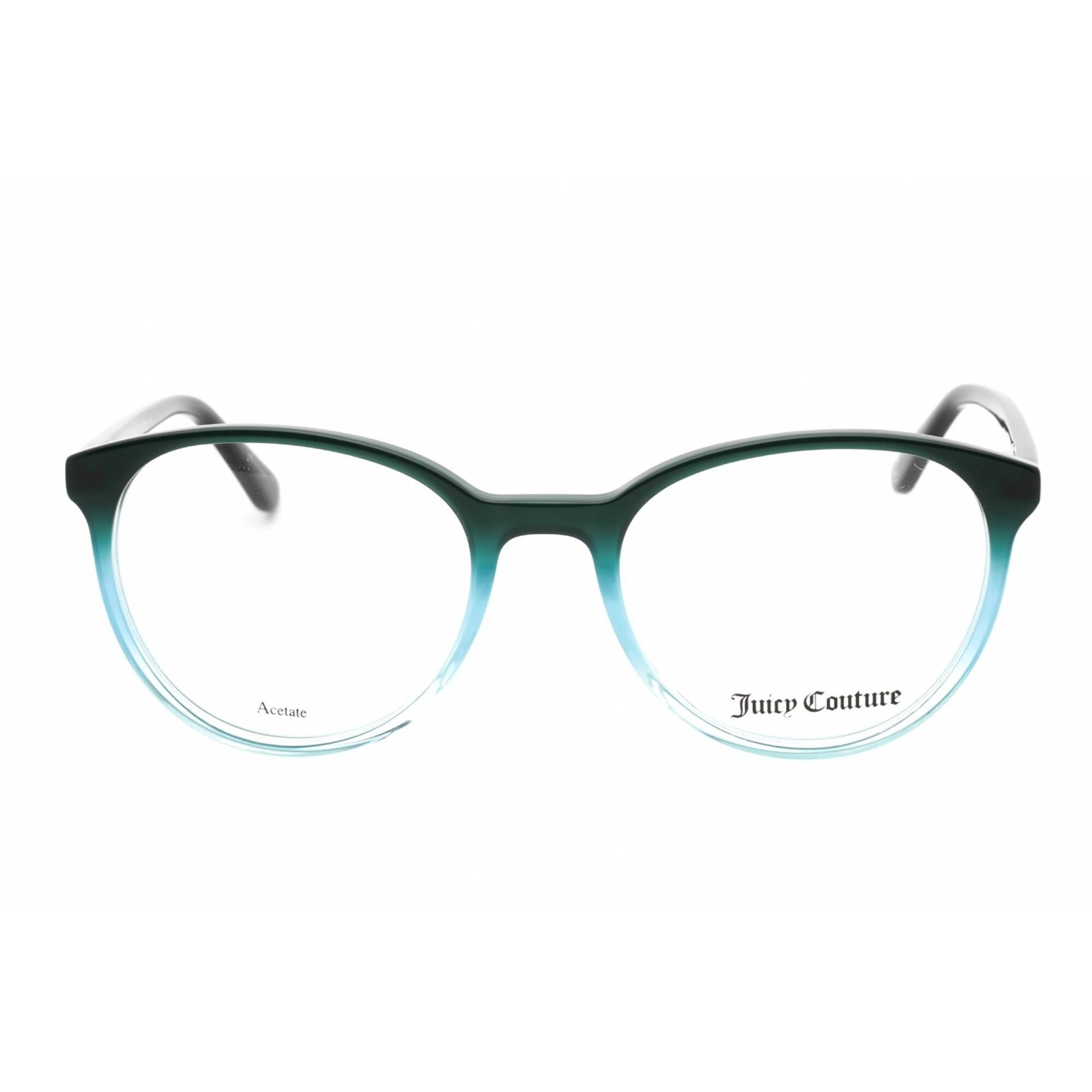 Juicy Couture Women's Eyeglasses - Teal Oval Full Rim Plastic Frame | JU 239 0ZI9 00