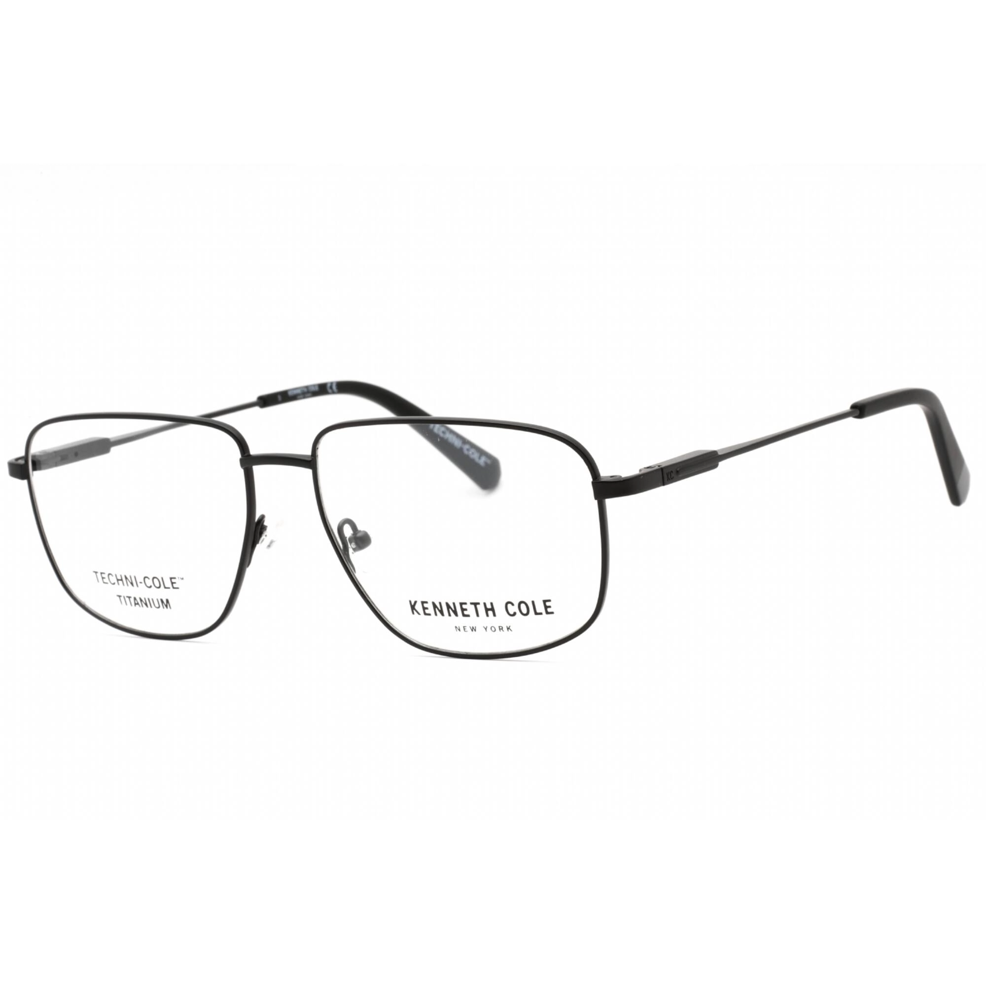 Kenneth Cole New York Men's Eyeglasses - Matte Black Metal 54mm Frame | KC0345 002