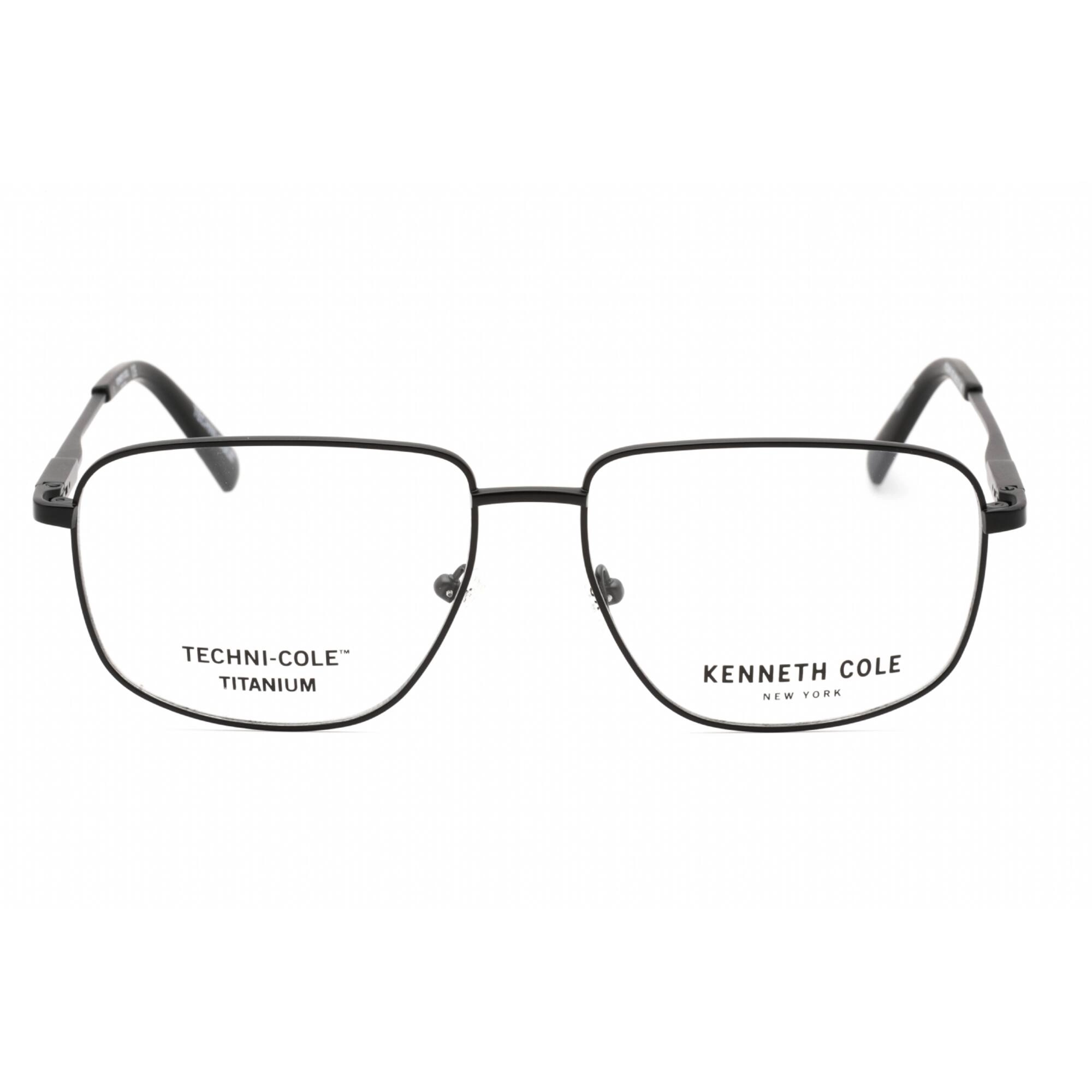 Kenneth Cole New York Men's Eyeglasses - Matte Black Metal 54mm Frame | KC0345 002