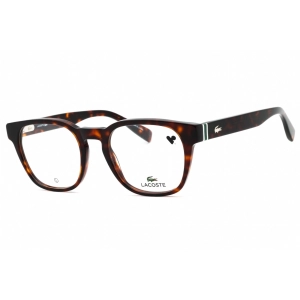 Lacoste Men's Eyeglasses - Dark Havana Acetate Square Shape Full Rim Frame | L2938 230