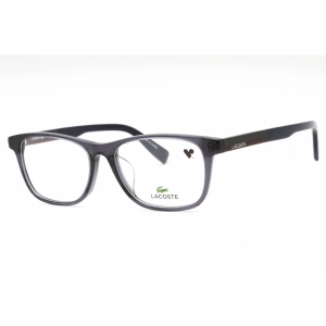 Lacoste Men's Eyeglasses - Grey Plastic Rectangular Full Rim Frame | L2916LB 020