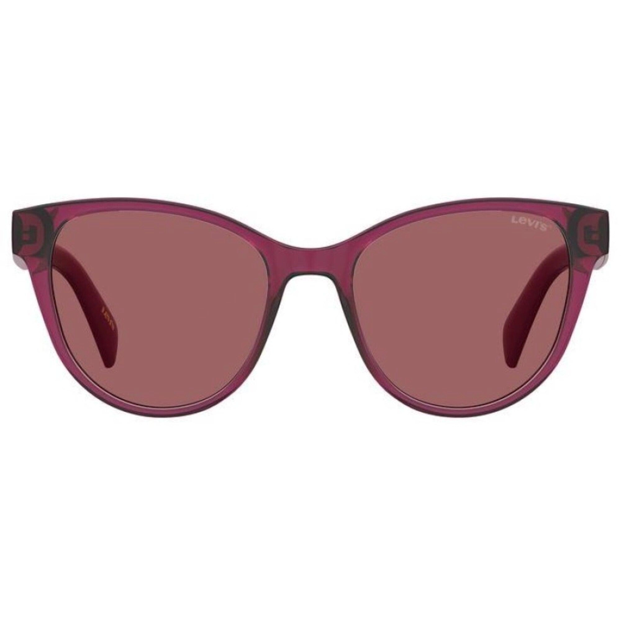 Levi's Women's Sunglasses - Cherry Plastic Cat Eye Frame | LEVI LV 1014/S 08CQ/4S