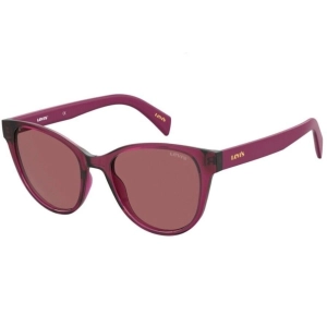 Levi's Women's Sunglasses - Cherry Plastic Cat Eye Frame | LEVI LV 1014/S 08CQ/4S