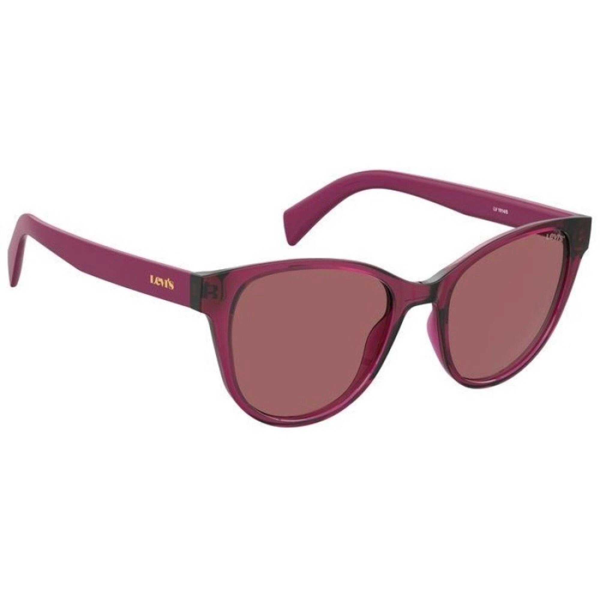 Levi's Women's Sunglasses - Cherry Plastic Cat Eye Frame | LEVI LV 1014/S 08CQ/4S