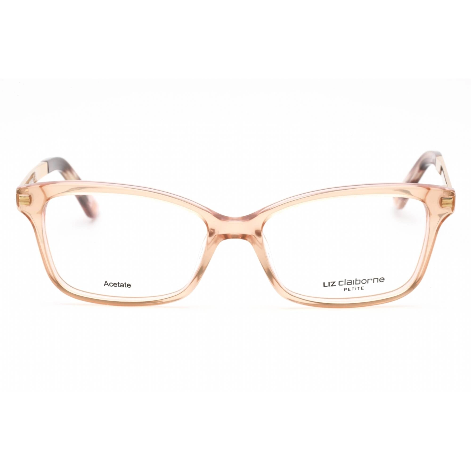 Liz Claiborne Women's Eyeglasses - Peach Plastic Cat Eye Full Rim Frame | L 441 733