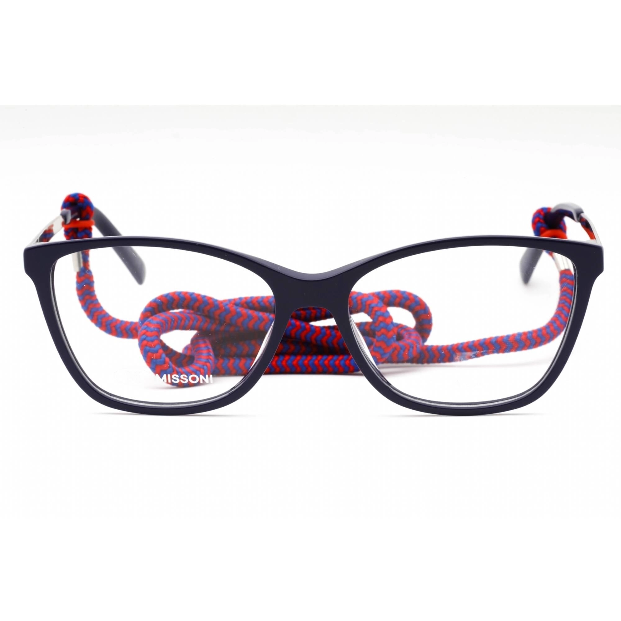 M Missoni Women's Eyeglasses - Blue Plastic Cat Eye Full Rim Frame | MMI 0032 0PJP 00
