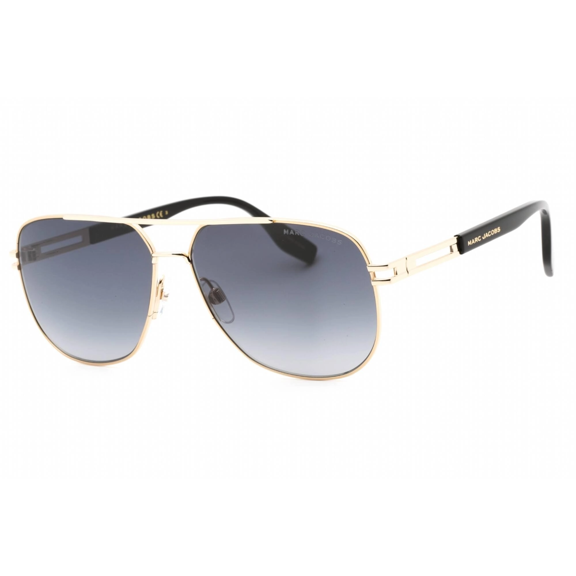 Marc Jacobs Men's Sunglasses Gold Black Full Rim Aviator Frame | MARC 633/S 0RHL 9O