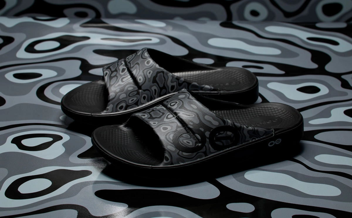 Men's OOahh Sport Slide Sandal - Black Water Camo