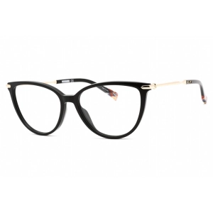 Missoni Women's Eyeglasses - Full Rim Black Acetate/Metal Cat Eye | MIS 0057 0807 00
