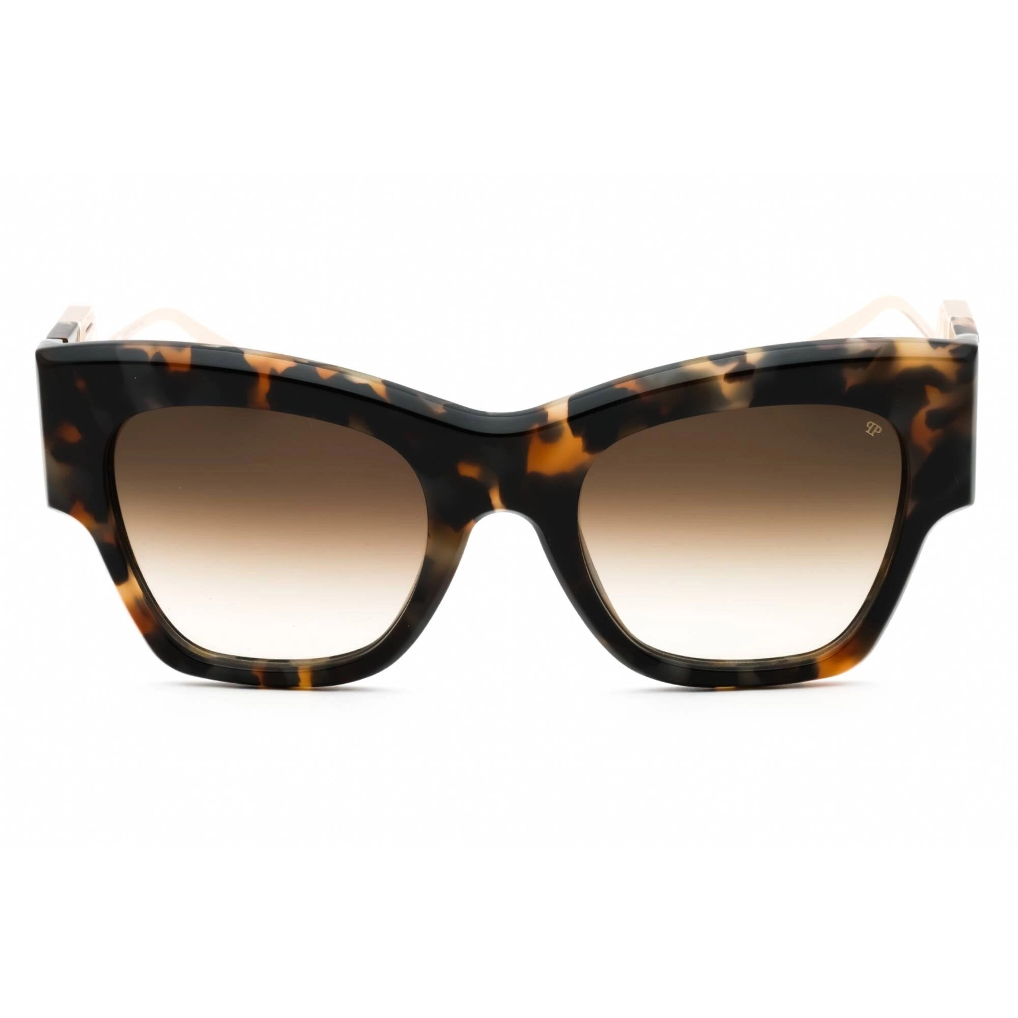 Philipp Plein Women's Sunglasses - Grey/Green/Yellow Kaki Havana Frame | SPP120M 0KHA