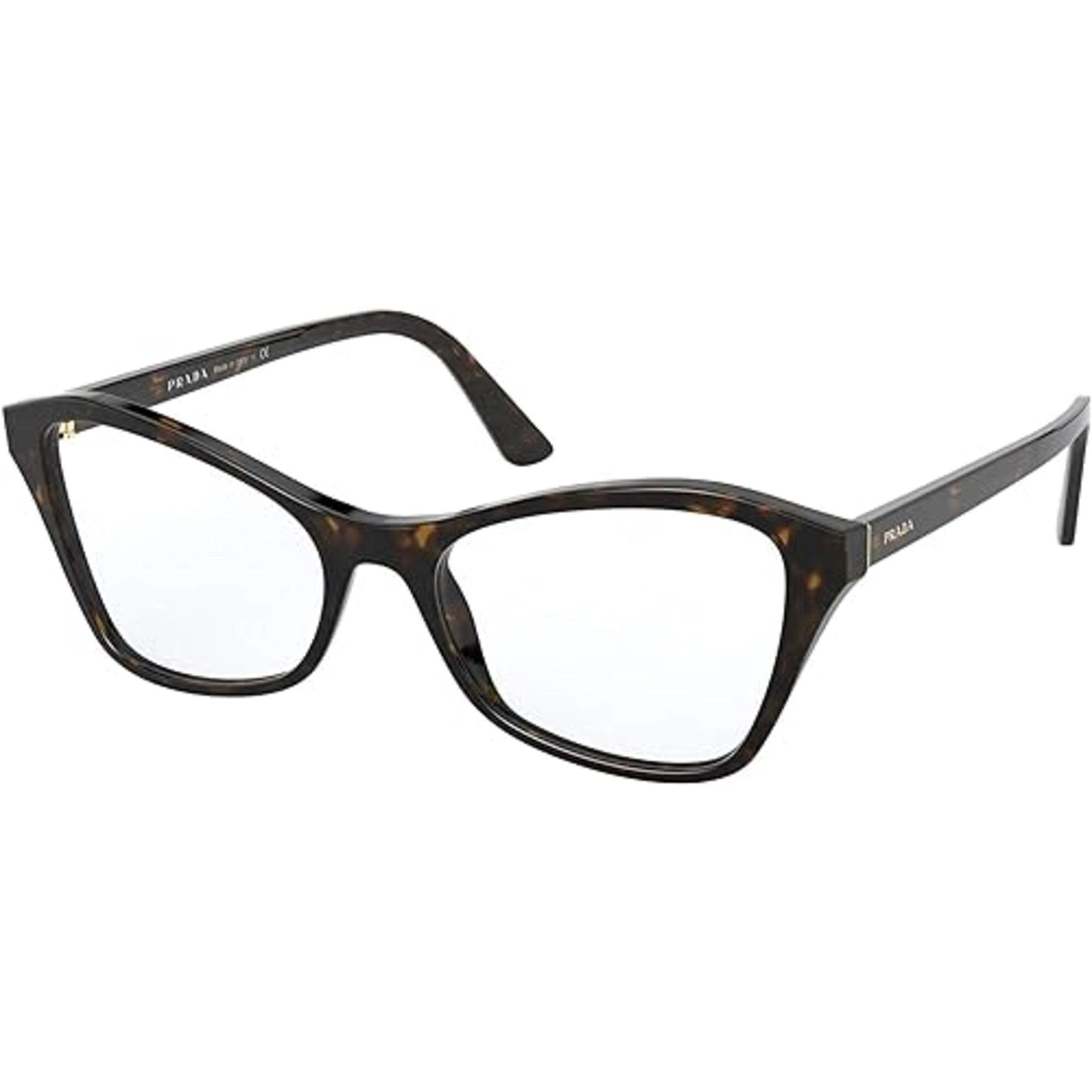 Prada Women's Eyeglasses - Havana Plastic Butterfly Frame | PRADA 0PR 11XV 2AU1O153