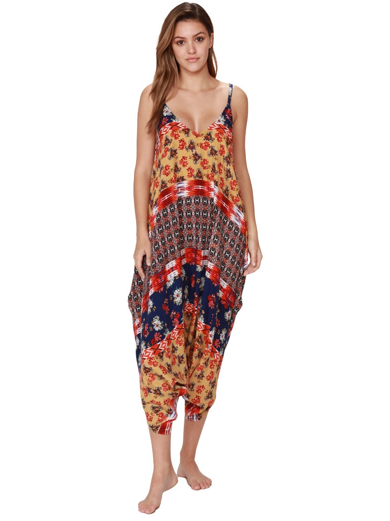 Print Harem Jumpsuit