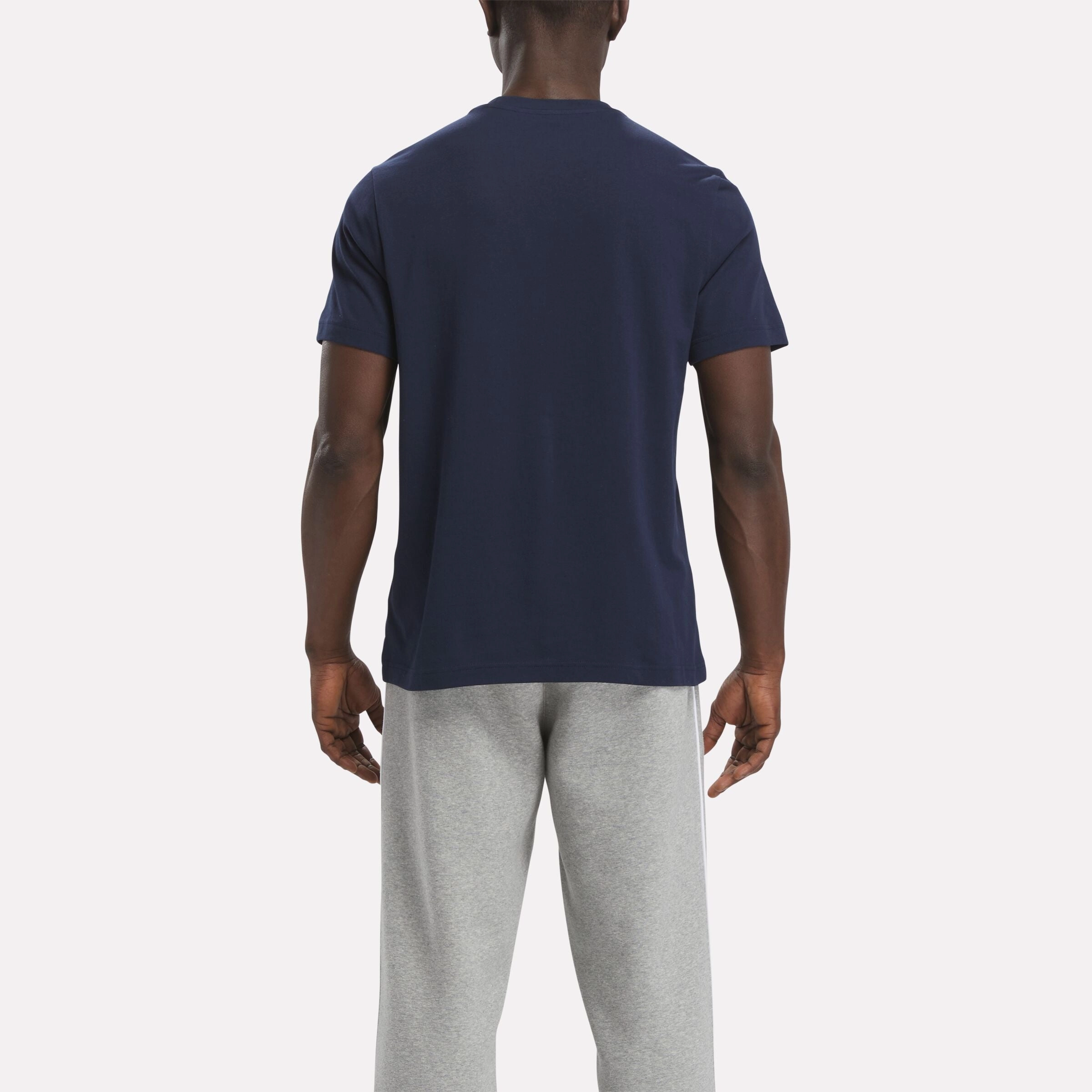 Reebok Id Stacked Logo T-Shirt Vector Navy