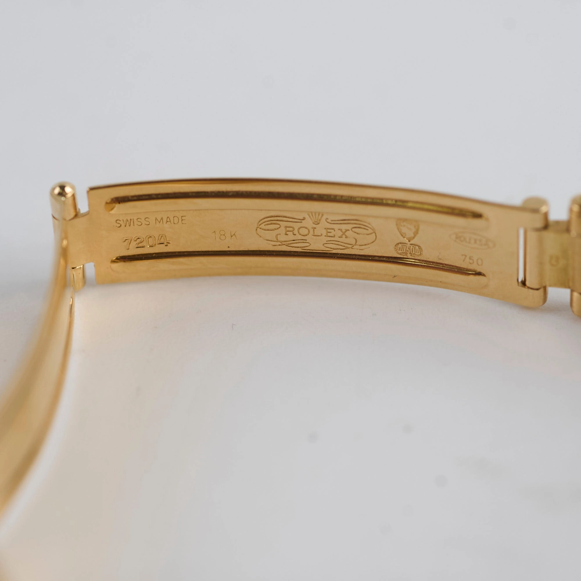Rolex 26cm Oyster Perpetual 18k Yellow Gold Watch with Diamonds