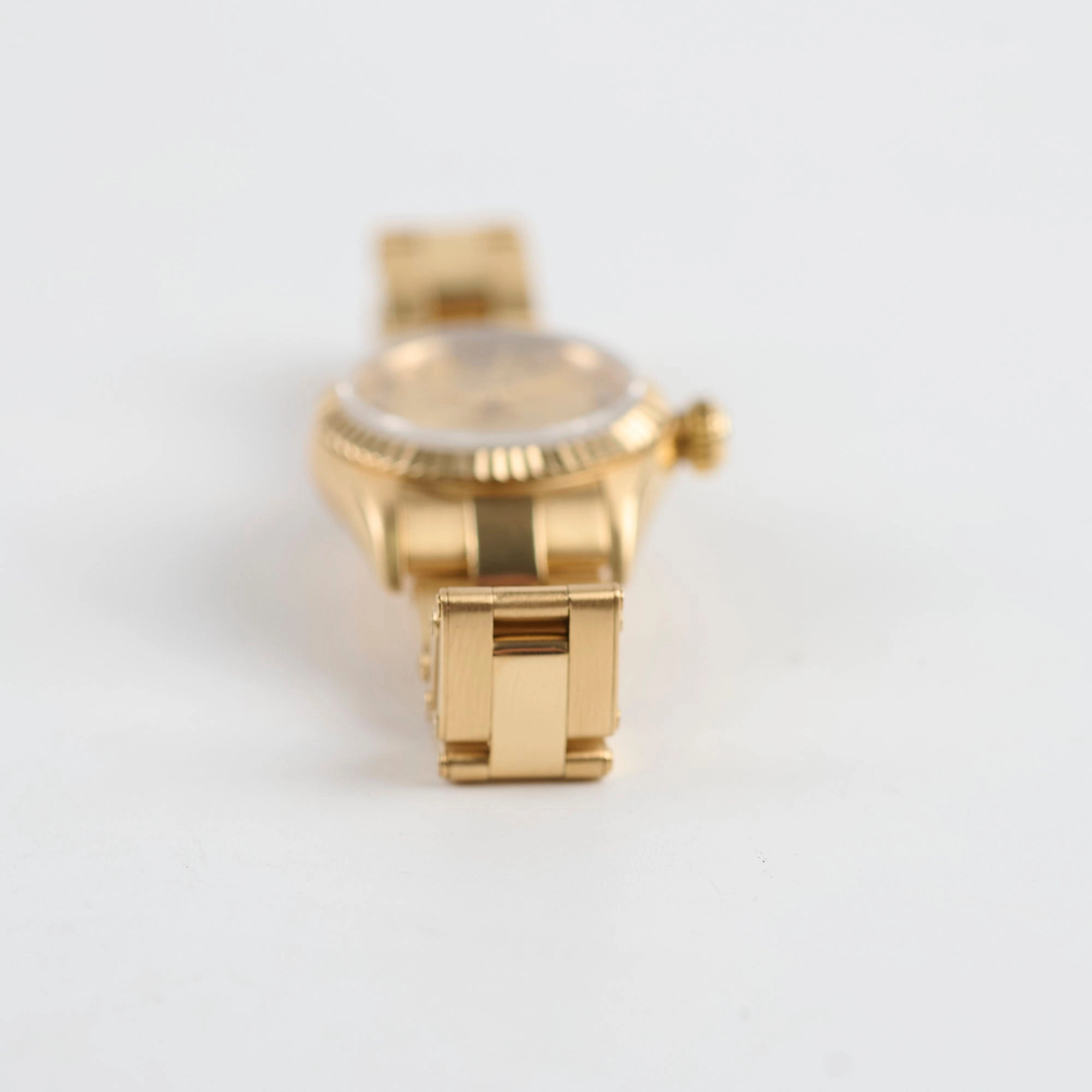 Rolex 26cm Oyster Perpetual 18k Yellow Gold Watch with Diamonds