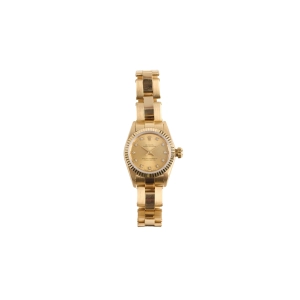 Rolex 26cm Oyster Perpetual 18k Yellow Gold Watch with Diamonds