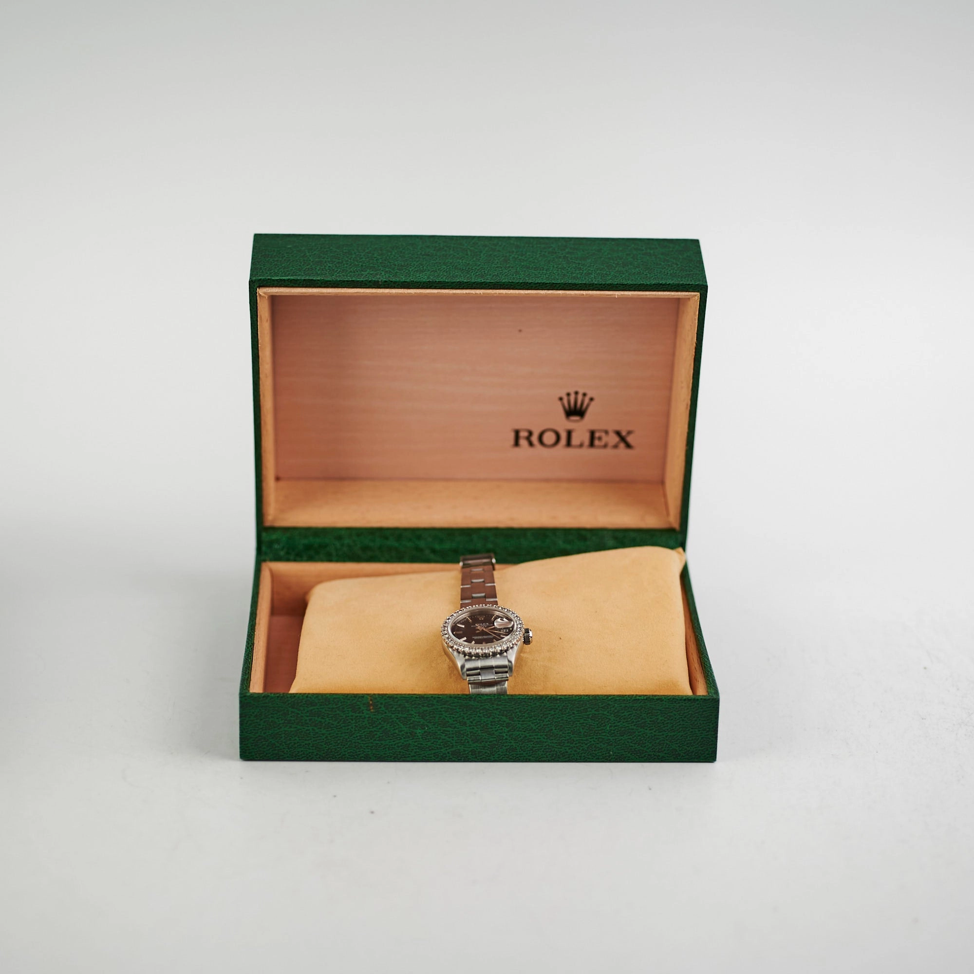 Rolex 26mm Datejust Black Aftermarket Diamonds Watch