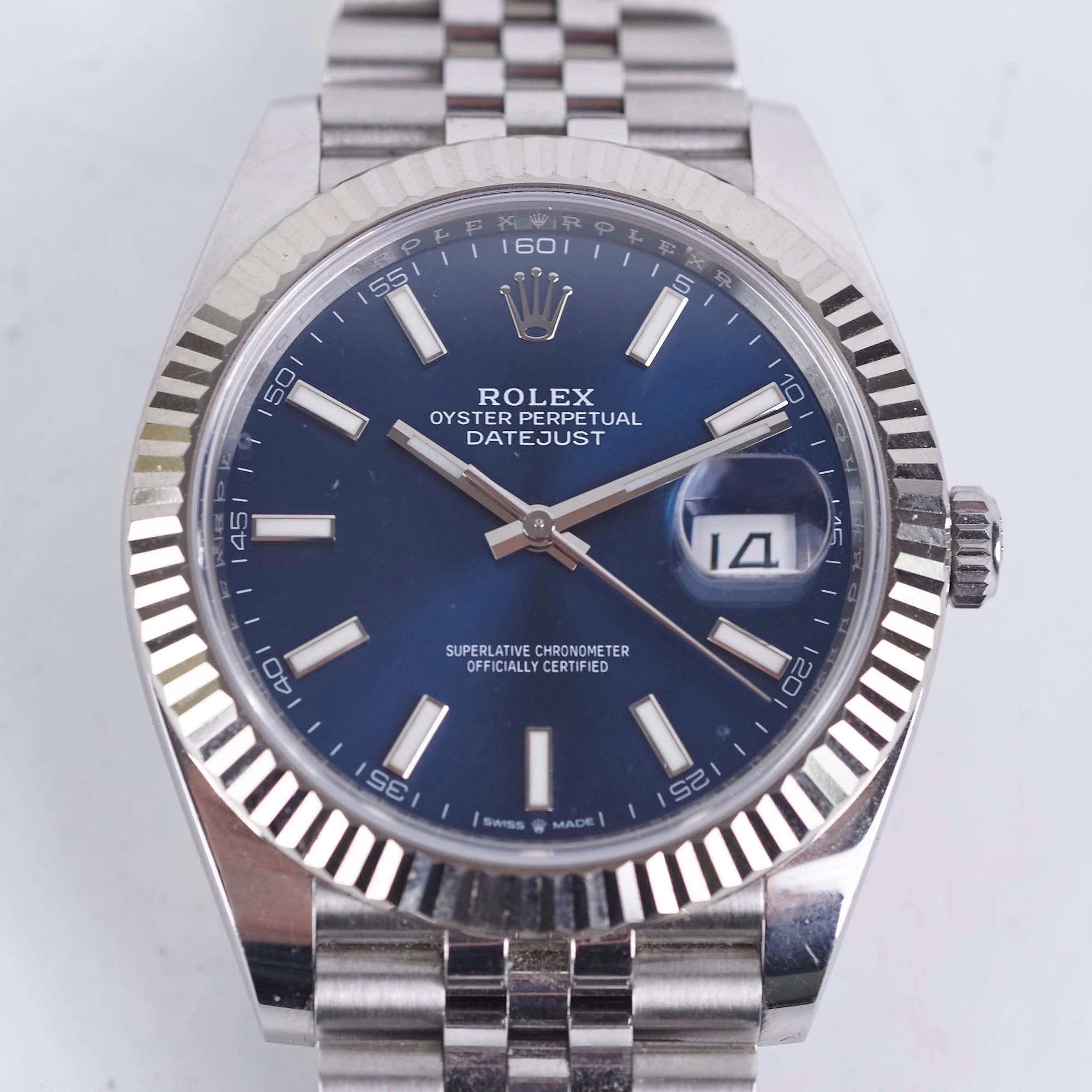 Rolex 41mm Datejust Blue Face 126334