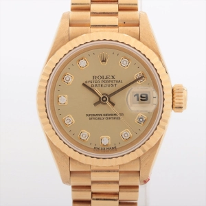 Rolex Datejust 26mm 18k Gold with Diamonds Watch