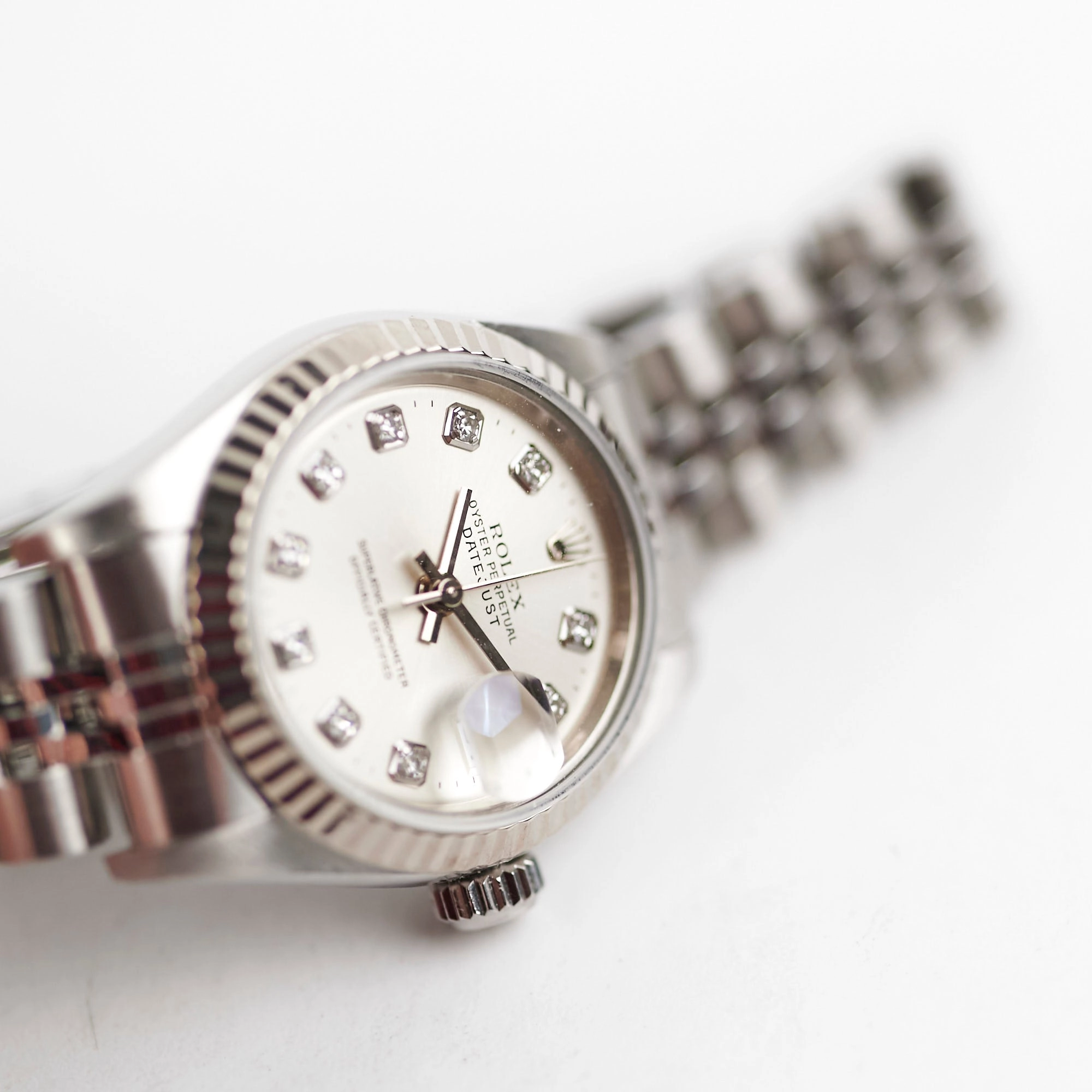 Rolex Datejust Ladies Diamond White Gold 26mm Watch