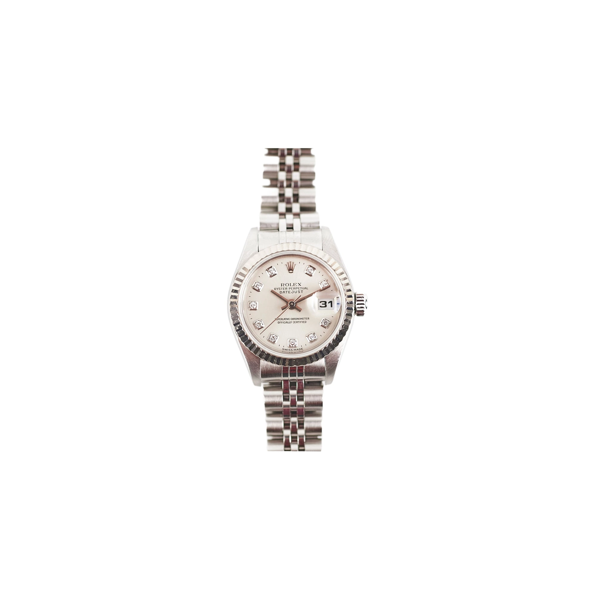 Rolex Datejust Ladies Diamond White Gold 26mm Watch