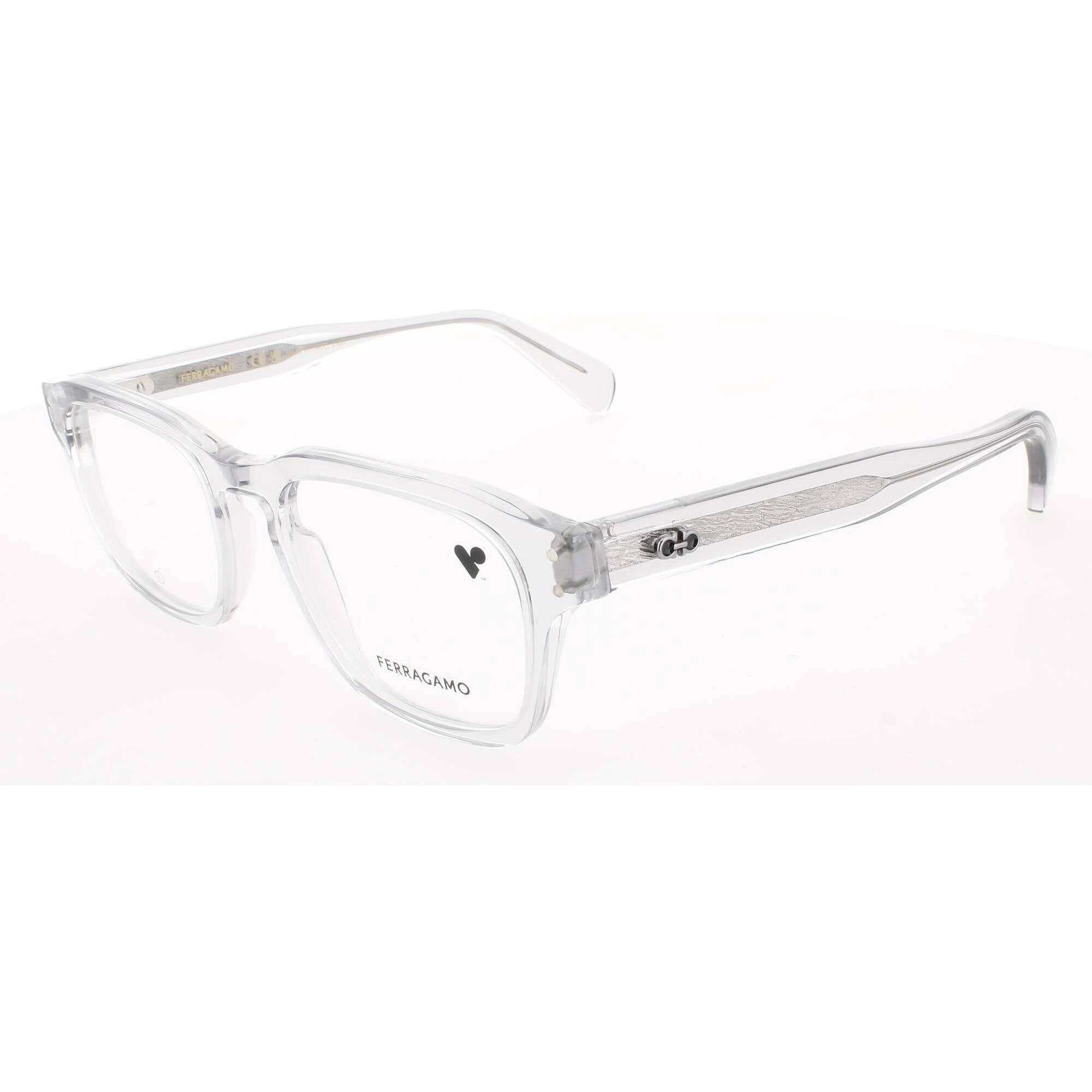 Salvatore Ferragamo Men's Eyeglasses - Light Crystal Grey Full Rim Frame | SF2958 050