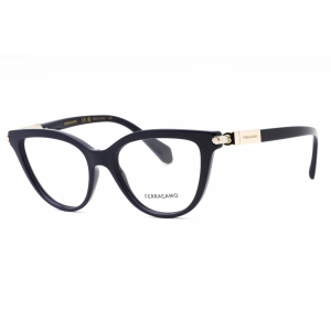 Salvatore Ferragamo Women's Eyeglasses - Blue Navy Cat Eye Full Rim Frame | SF2974 414