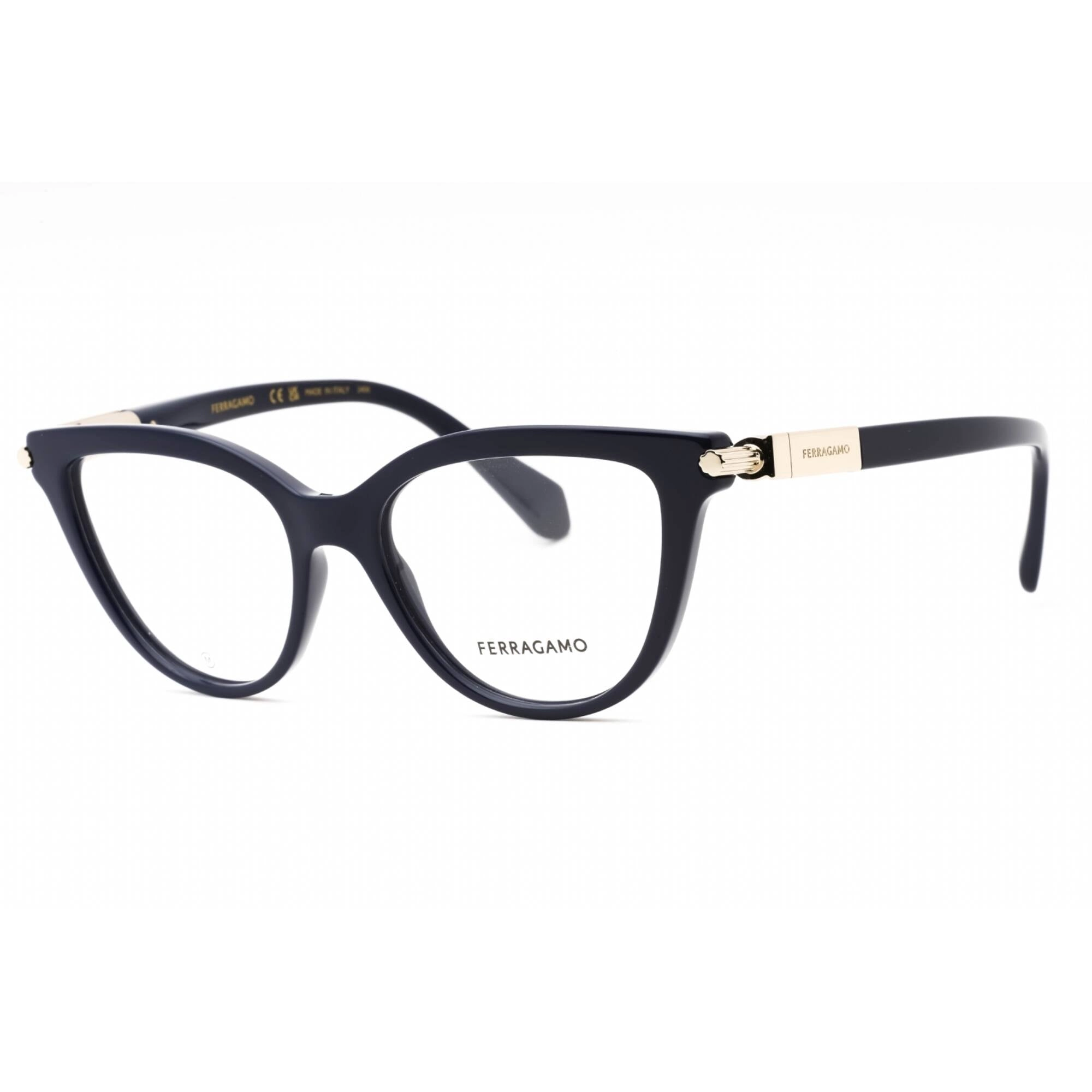Salvatore Ferragamo Women's Eyeglasses - Blue Navy Cat Eye Full Rim Frame | SF2974 414