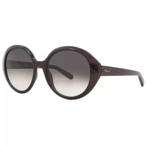 Salvatore Ferragamo Women's Sunglasses - Brown Plastic Oval Full Rim | SF1067S 210