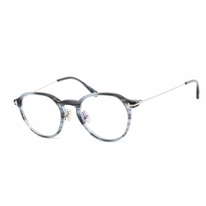 Tom Ford Men's Eyeglasses - Havana/Other Plastic Oval Full Rim Frame | FT5777-D-B 056