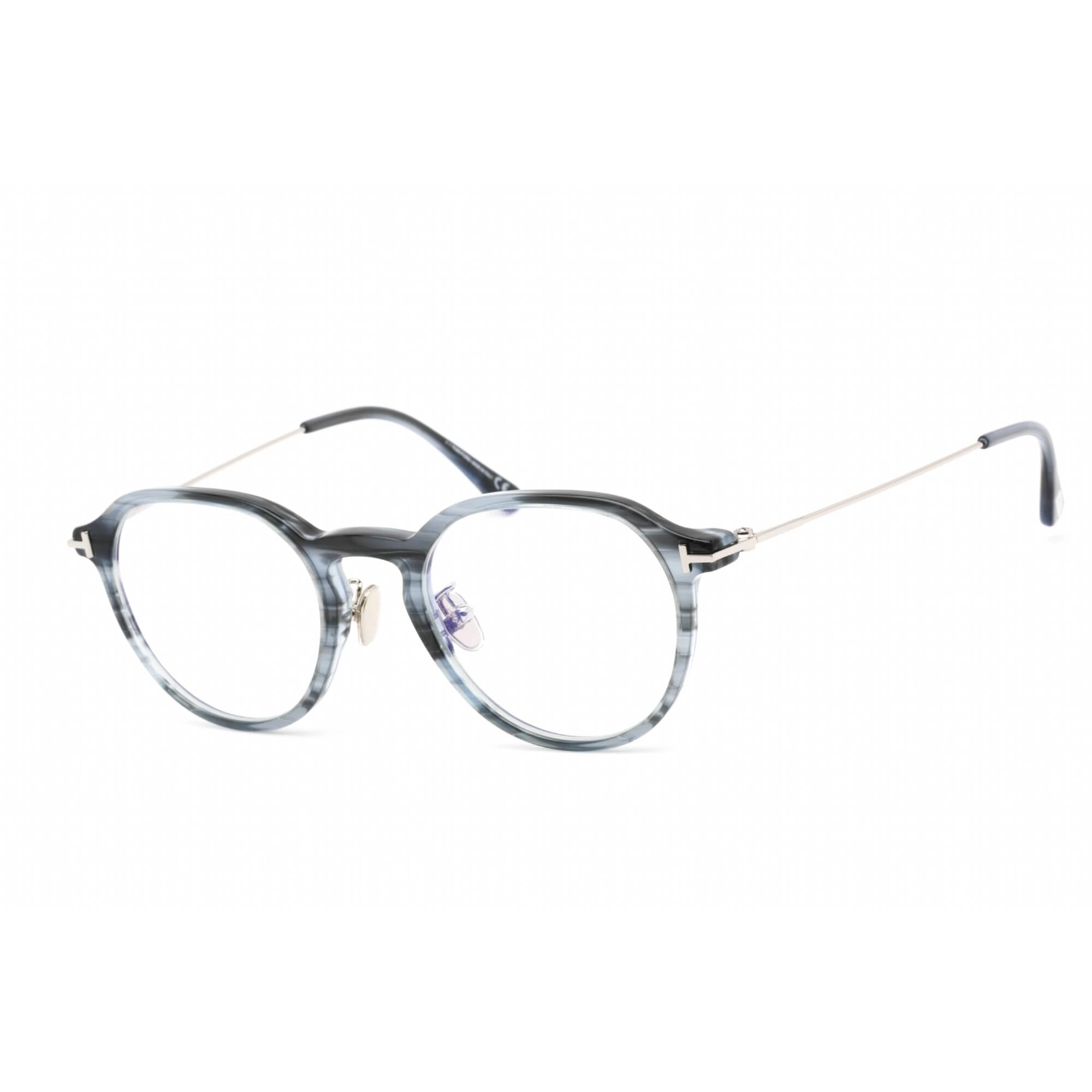 Tom Ford Men's Eyeglasses - Havana/Other Plastic Oval Full Rim Frame | FT5777-D-B 056