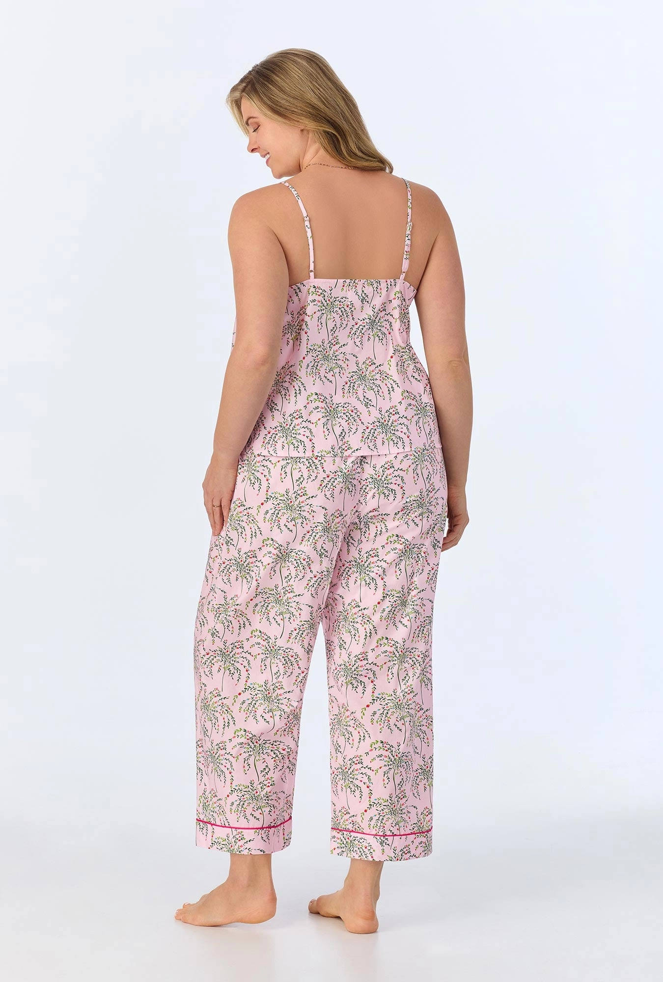 Willow Tank Woven Cotton Poplin Cropped PJ set