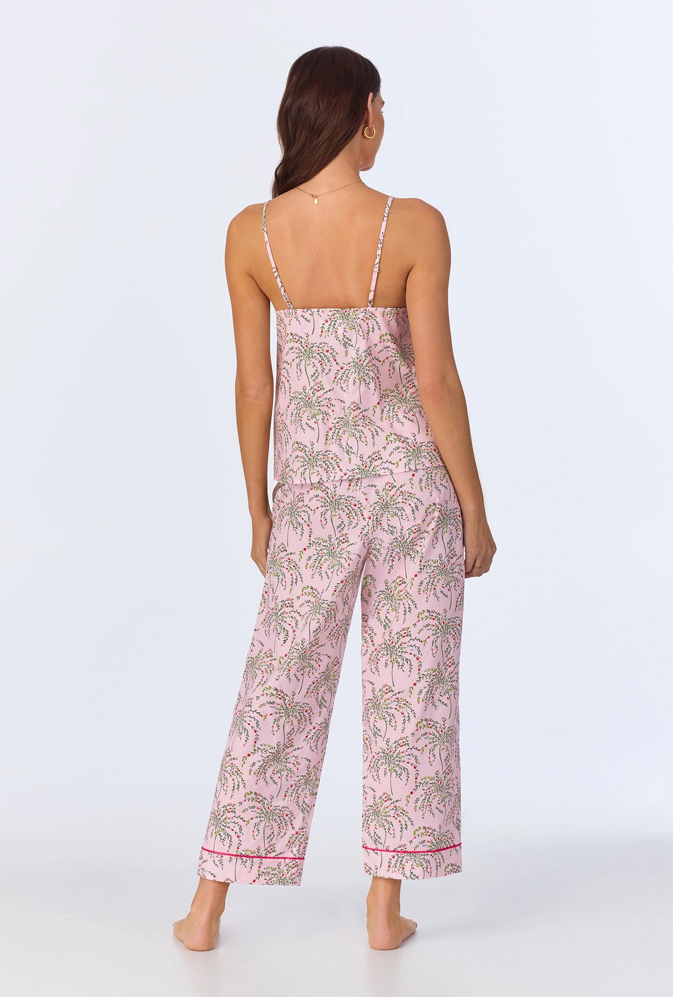 Willow Tank Woven Cotton Poplin Cropped PJ set