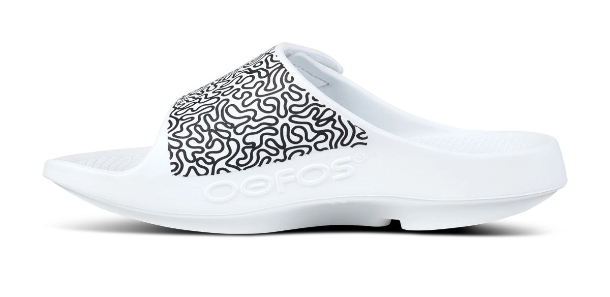 Women's OOahh Sport Flex Sandal - White Labyrinth (SALE)